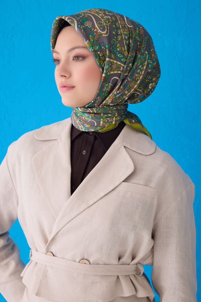 Belli İpek Eşarp 2025 İlkbahar-Yaz - 4101D- - Sura