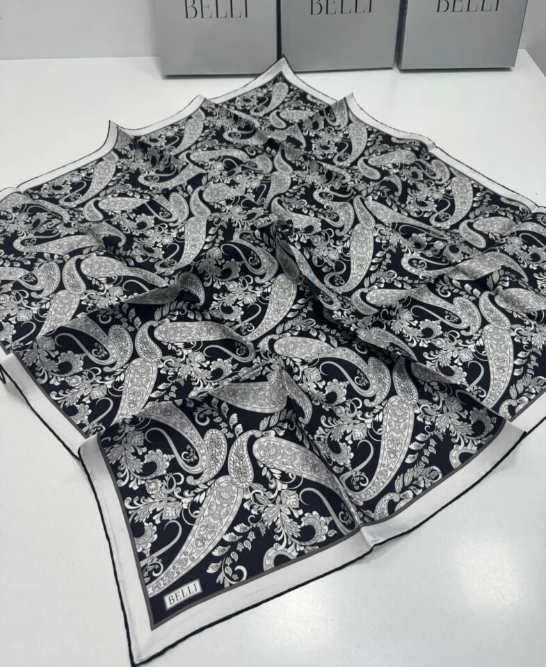 Belli İpek Eşarp 2025 İlkbahar-Yaz - 4101D-83 Sura