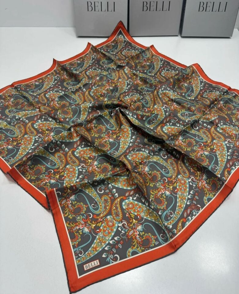 Belli İpek Eşarp 2025 İlkbahar-Yaz - 4101D-39- Sura