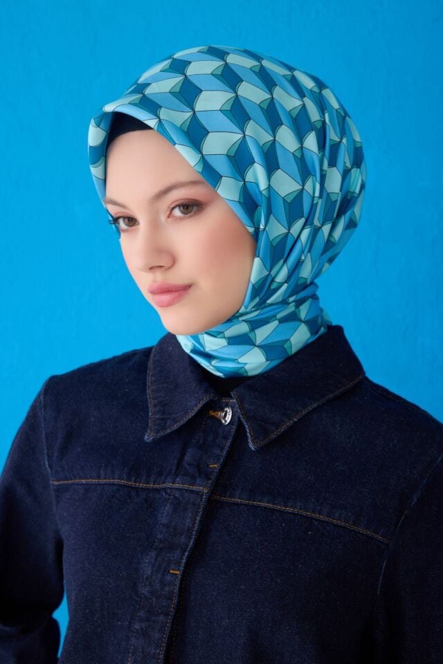 Belli İpek Eşarp 2025 İlkbahar-Yaz - 4112D-04-Tivil