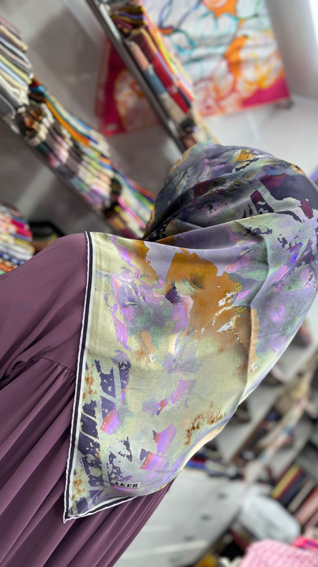 Aker İpek Eşarp - 2025 İlkbahar-Yaz - 8989701-392 - Sura