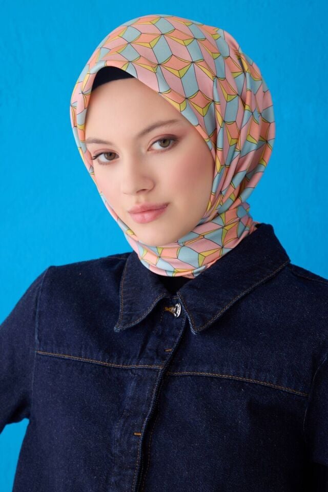 Belli İpek Eşarp 2025 İlkbahar-Yaz - 4112D-02- Tivil