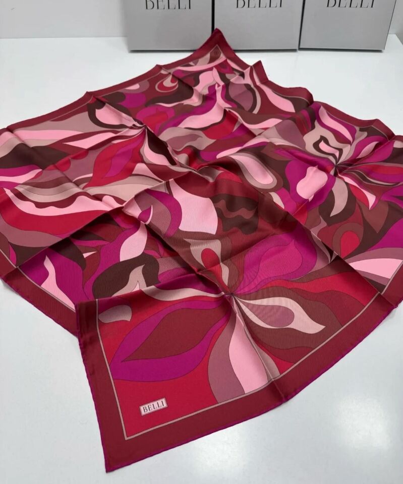 Belli İpek Eşarp 2025 İlkbahar-Yaz - 4108D-88 - Tivil