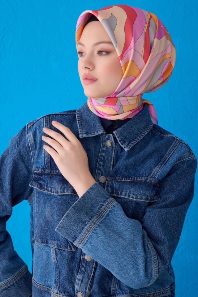 Belli İpek Eşarp 2025 İlkbahar-Yaz - 4108D-87-Sura