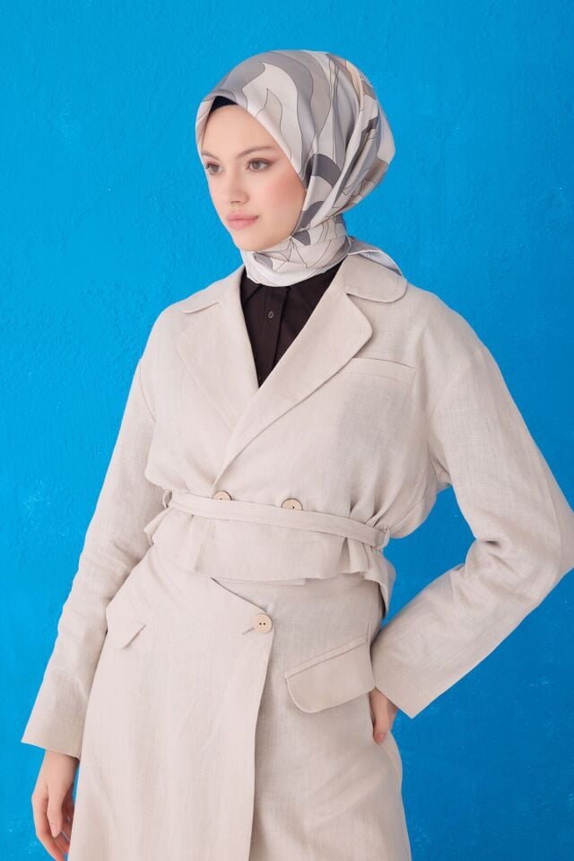 Belli İpek Eşarp 2025 İlkbahar-Yaz - 4108D-89 - Tivil