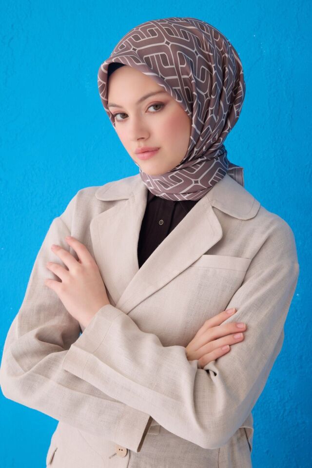 Belli İpek Eşarp 2025 İlkbahar-Yaz - 4118D-58 - Tivil