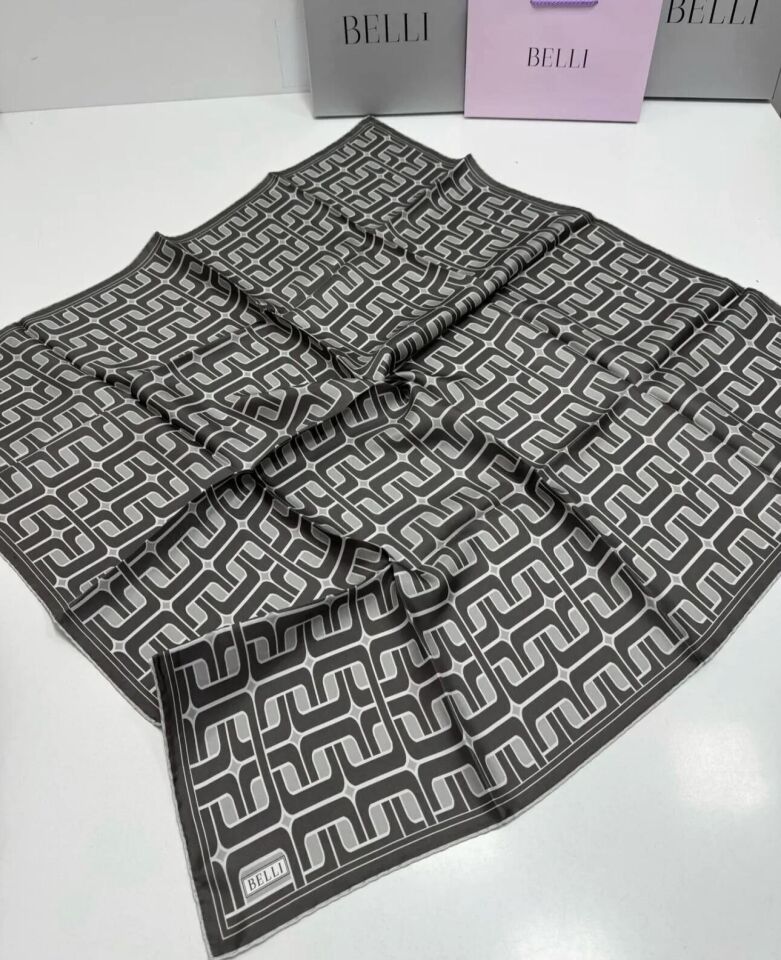 Belli İpek Eşarp 2025 İlkbahar-Yaz - 4118D-87 - Tivil