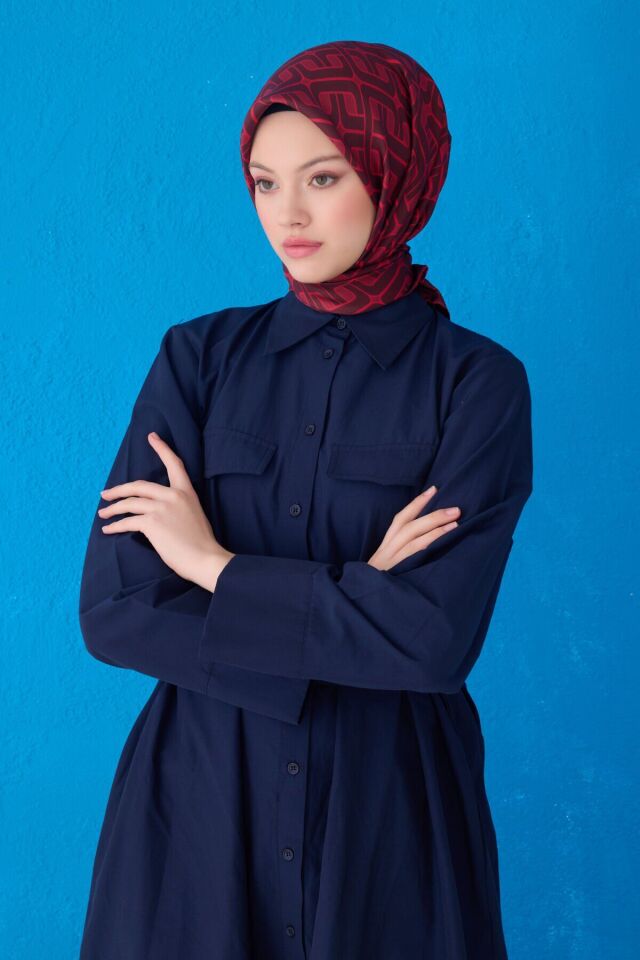 Belli İpek Eşarp 2025 İlkbahar-Yaz - 4118D-84- Tivil