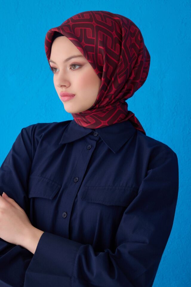 Belli İpek Eşarp 2025 İlkbahar-Yaz - 4118D-84- Tivil