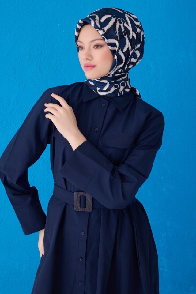 Belli İpek Eşarp 2025 İlkbahar-Yaz - 4125D-09- Tivil