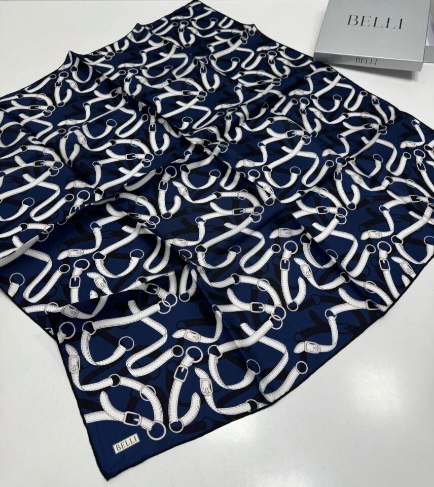 Belli İpek Eşarp 2025 İlkbahar-Yaz - 4125D-09- Tivil