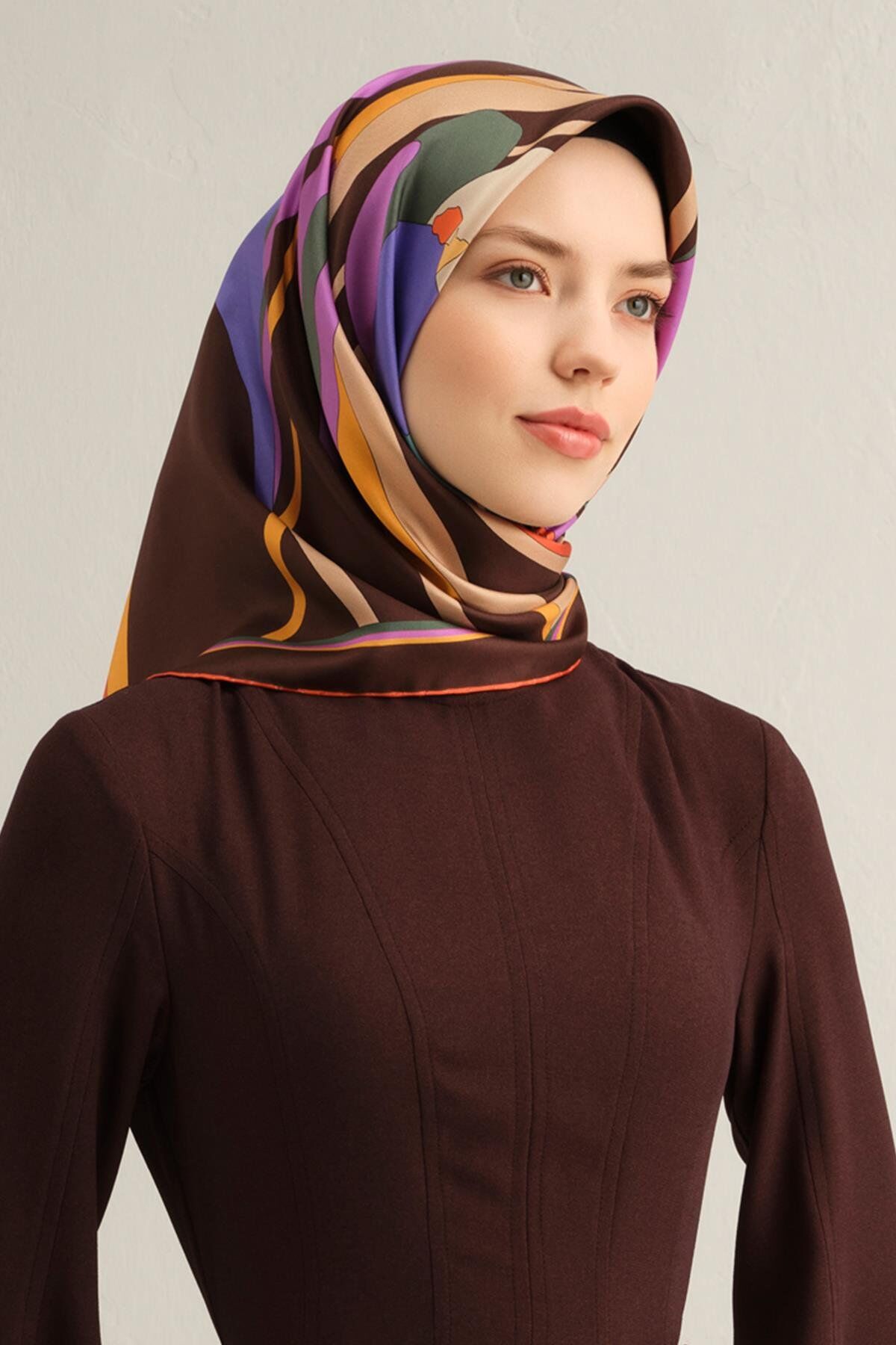 Armine İpek Eşarp 2025 İlkbahar-Yaz - 9302D-83 - Tivil