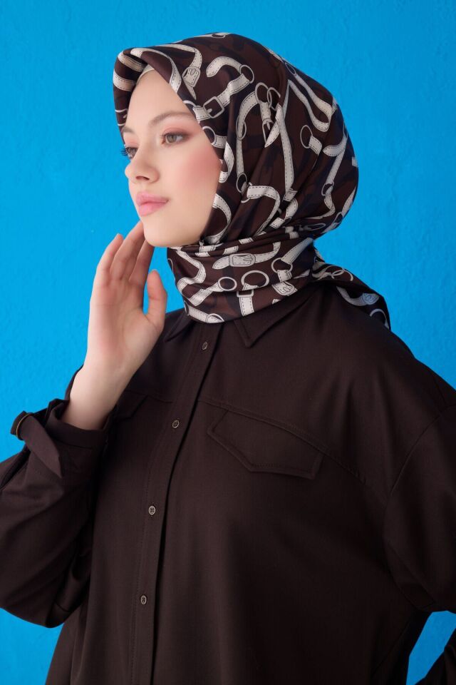 Belli İpek Eşarp 2025 İlkbahar-Yaz - 4125D-86- Tivil