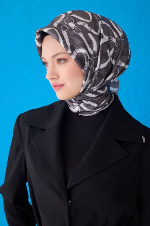 Belli İpek Eşarp 2025 İlkbahar-Yaz - 4125D-05- Tivil