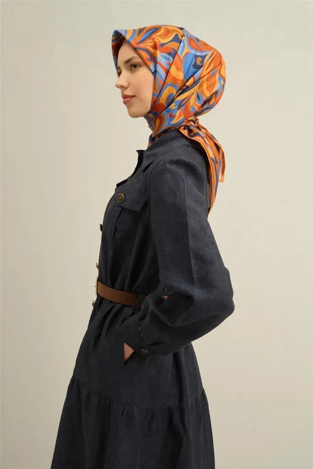 Armine İpek Eşarp 2025 İlkbahar-Yaz - 9323D-54 - Tivil