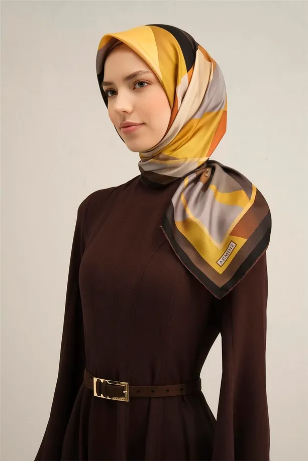 Armine İpek Eşarp 2025 İlkbahar-Yaz - 9331D-57 - Tivil
