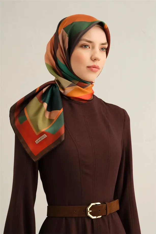 Armine İpek Eşarp 2025 İlkbahar-Yaz - 9331D-83 - Tivil