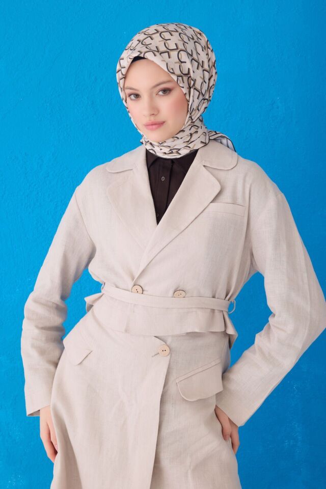 Belli İpek Eşarp 2025 İlkbahar-Yaz - 4102D-07 - Tivil