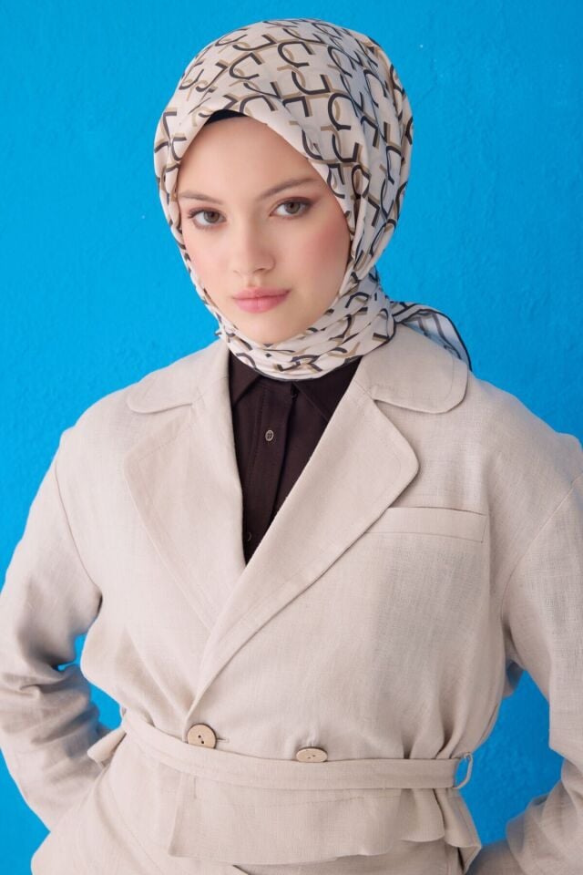 Belli İpek Eşarp 2025 İlkbahar-Yaz - 4102D-07 - Tivil