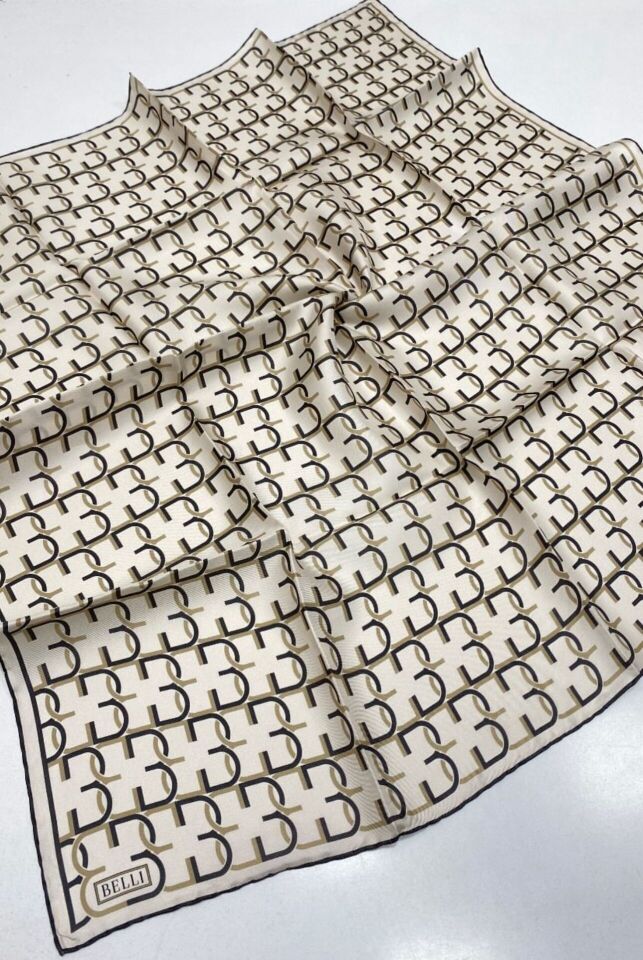 Belli İpek Eşarp 2025 İlkbahar-Yaz - 4102D-07 - Tivil