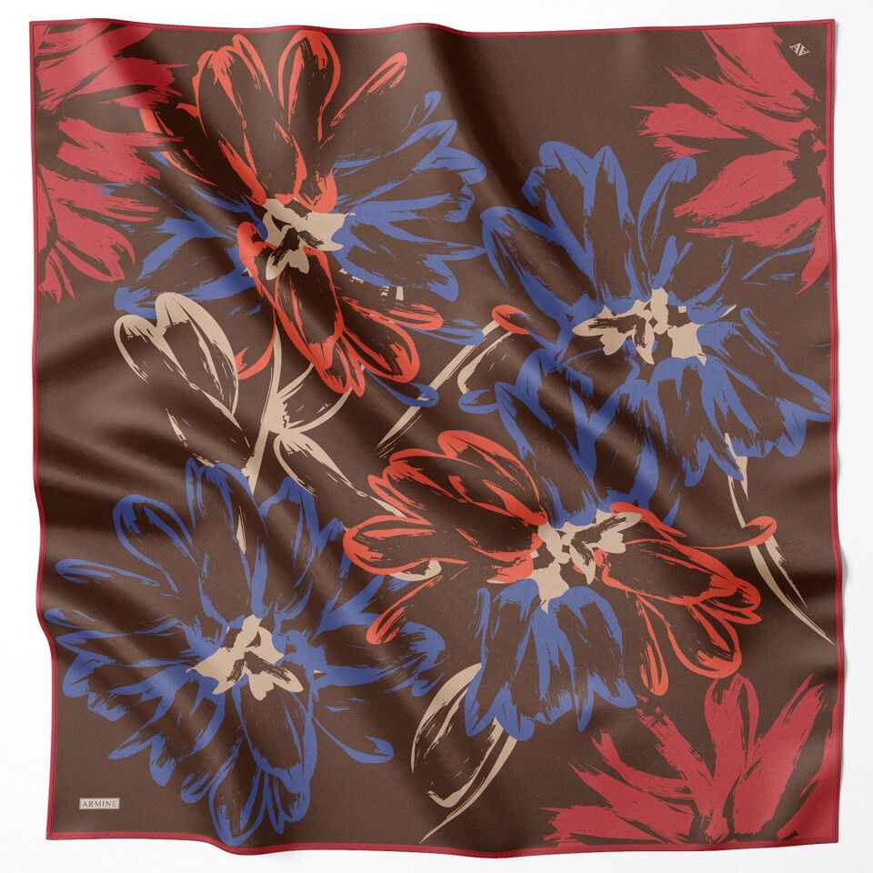 Armine İpek Eşarp 2025 İlkbahar-Yaz - 9322D-84 - Sura