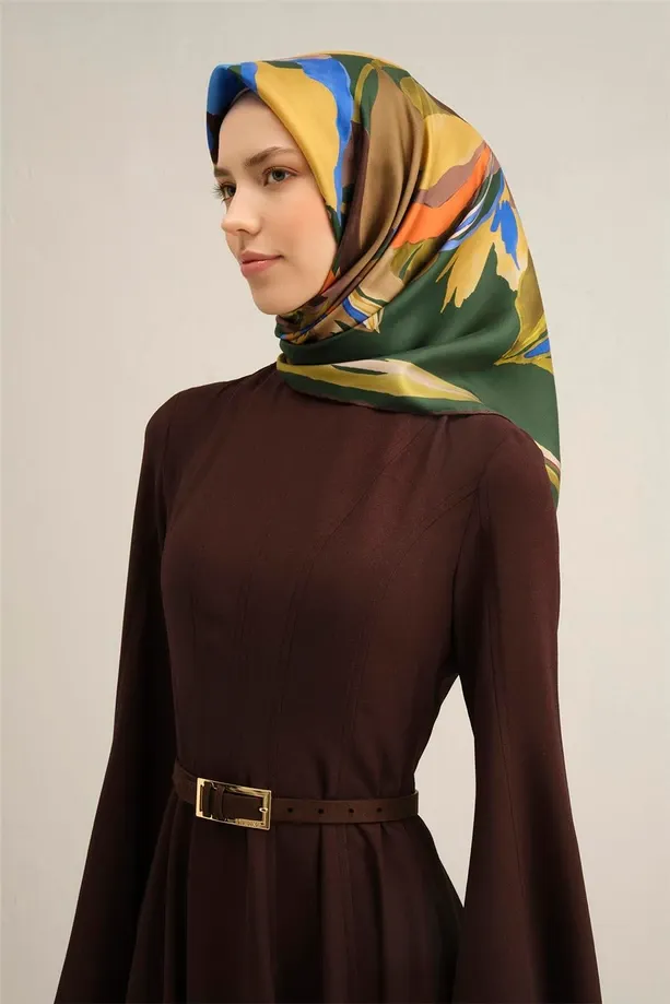 Armine İpek Eşarp 2025 İlkbahar-Yaz - 9340D-54 - Sura