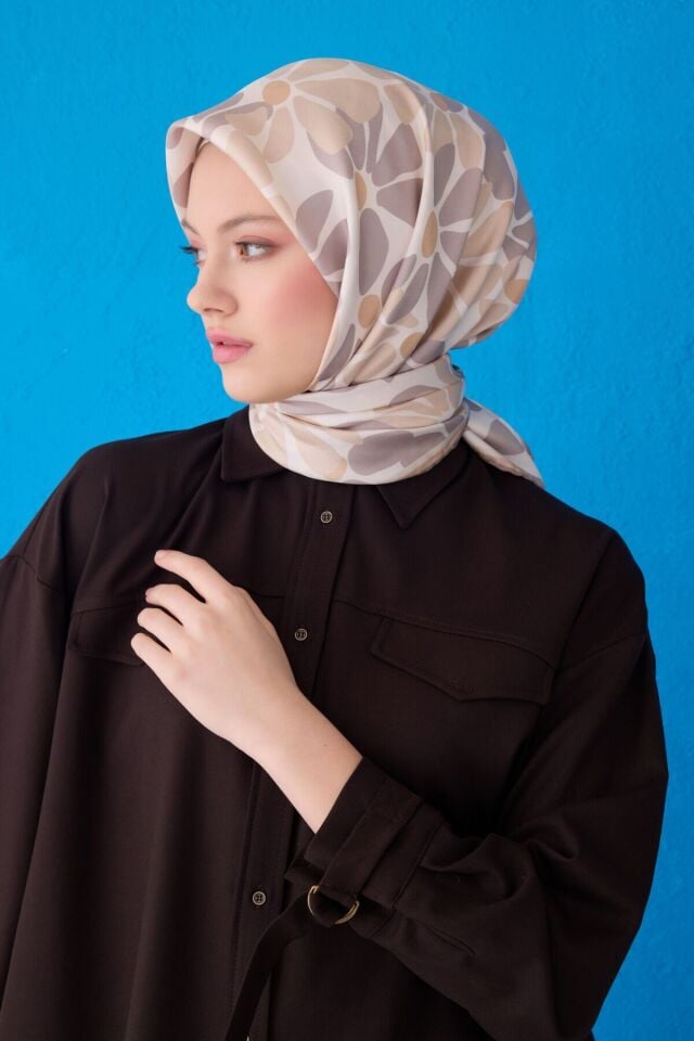 Belli İpek Eşarp 2025 İlkbahar-Yaz - 4116D-34 - Tivil