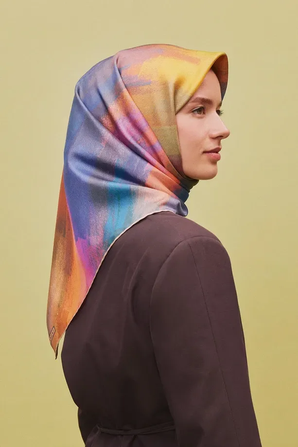Armine İpek Eşarp 2025 İlkbahar-Yaz - 9308D-09 - Tivil