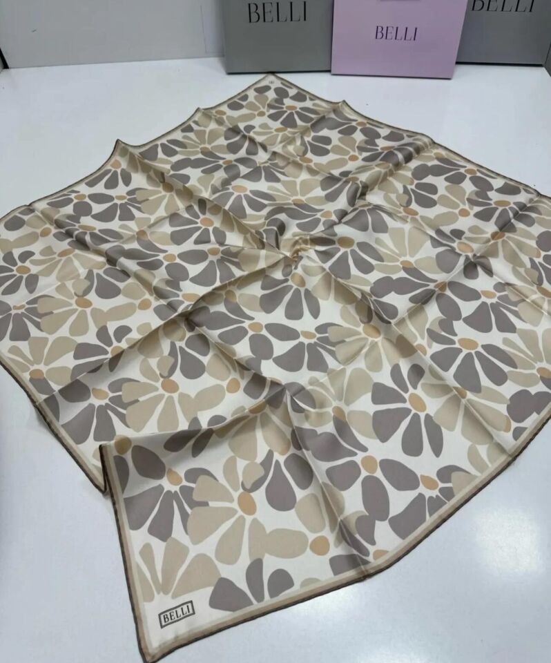 Belli İpek Eşarp 2025 İlkbahar-Yaz - 4116D-34 - Tivil