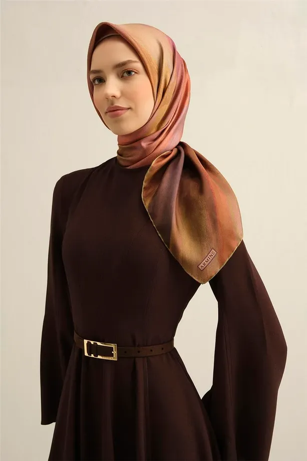 Armine İpek Eşarp 2025 İlkbahar-Yaz - 9308D-07 - Tivil