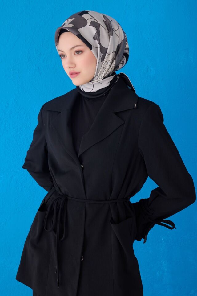 Belli İpek Eşarp 2025 İlkbahar-Yaz - 4127D-87 - Tivil