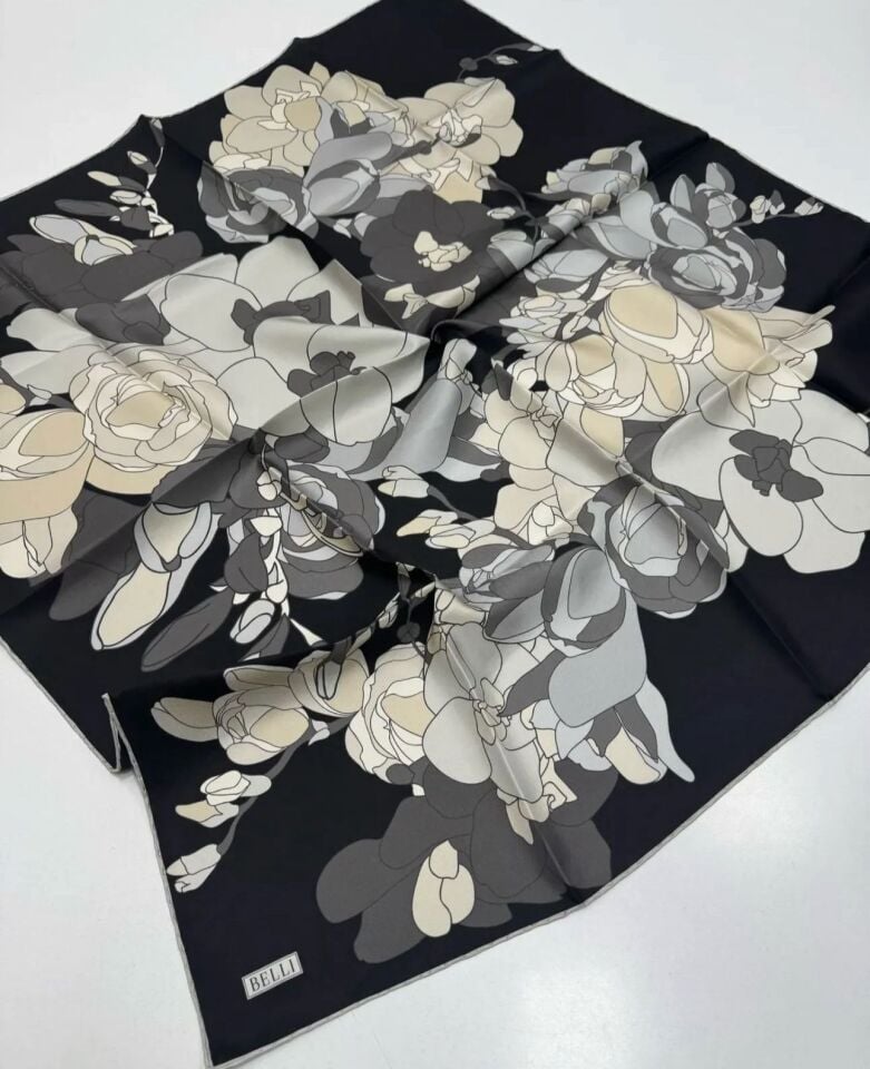 Belli İpek Eşarp 2025 İlkbahar-Yaz - 4127D-87 - Tivil