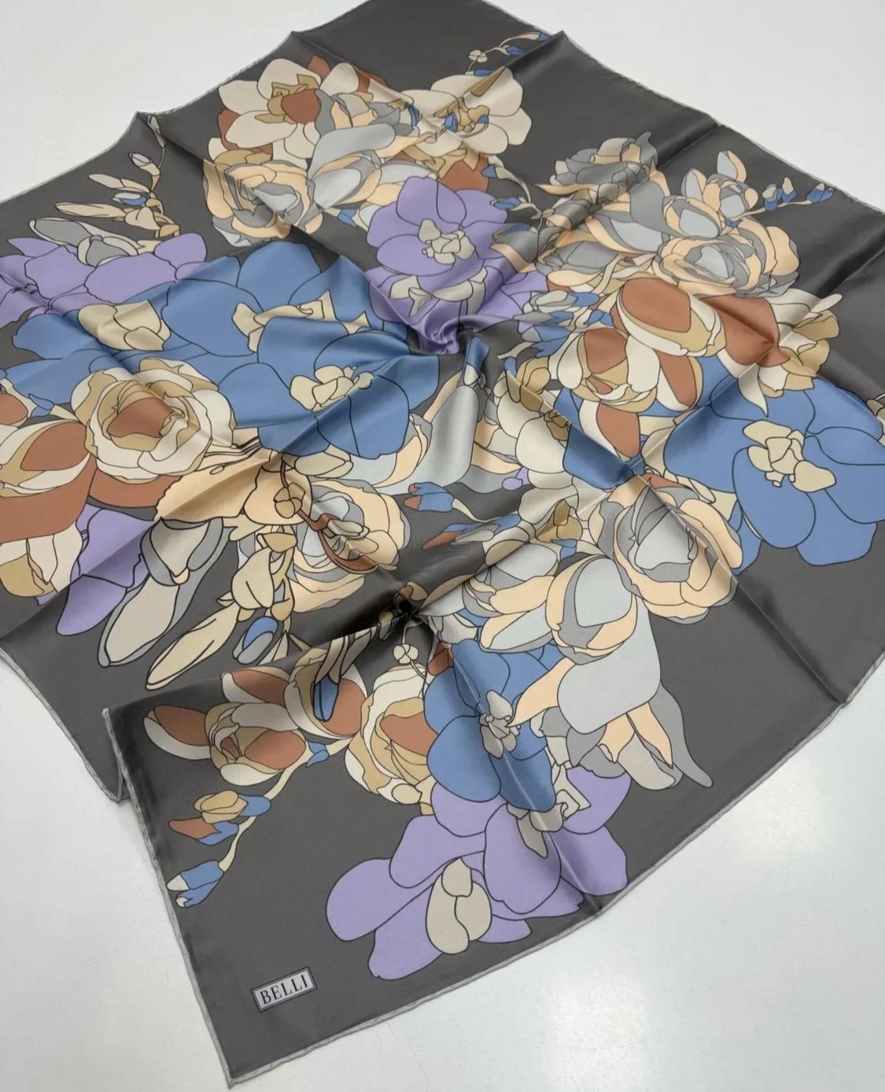 Belli İpek Eşarp 2025 İlkbahar-Yaz - 4127D-85 - Tivil