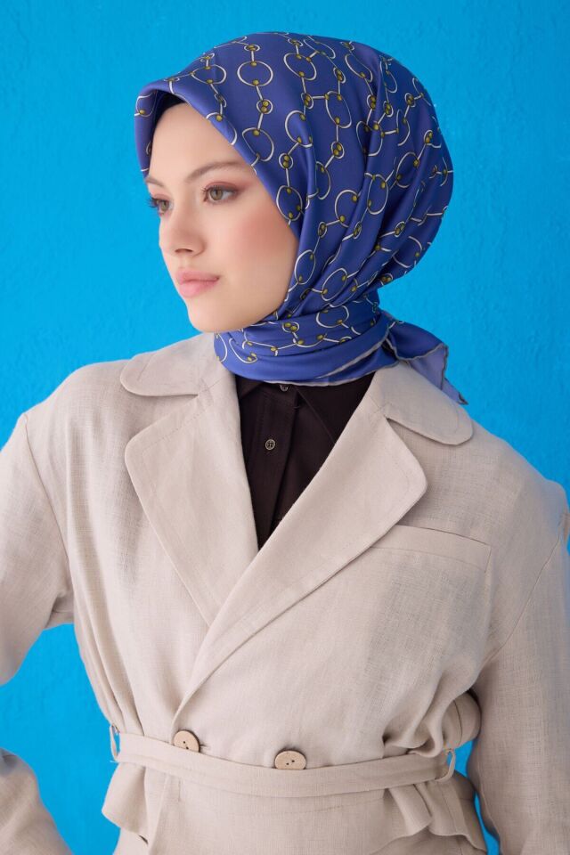 Belli İpek Eşarp 2025 İlkbahar-Yaz - 4109D-86- Tivil