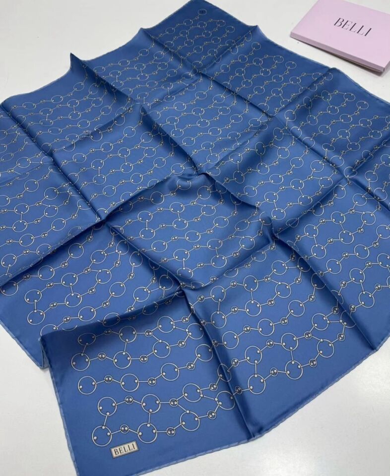 Belli İpek Eşarp 2025 İlkbahar-Yaz - 4109D-86- Tivil