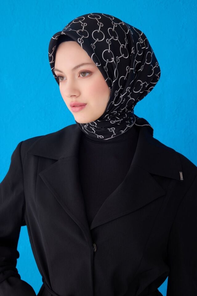 Belli İpek Eşarp 2025 İlkbahar-Yaz - 4109D-01- Tivil