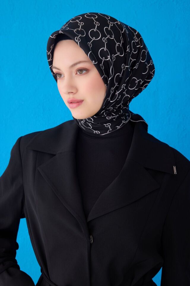 Belli İpek Eşarp 2025 İlkbahar-Yaz - 4109D-01- Tivil
