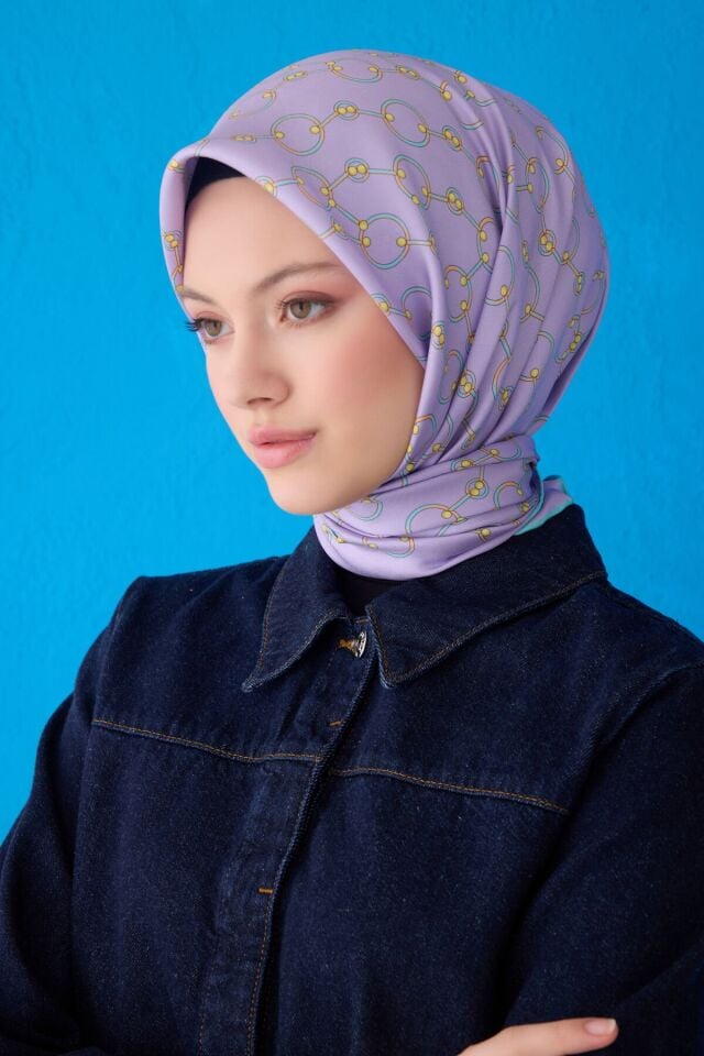 Belli İpek Eşarp 2025 İlkbahar-Yaz - 4109D-51 - Tivil