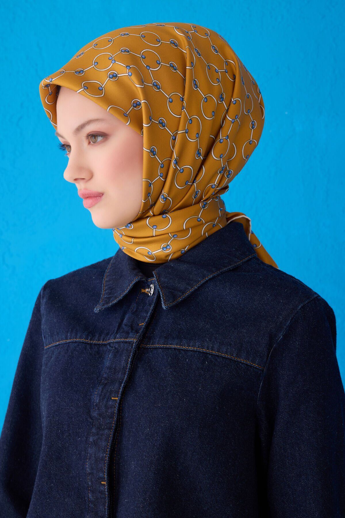 Belli İpek Eşarp 2025 İlkbahar-Yaz - 4109D-33- Tivil