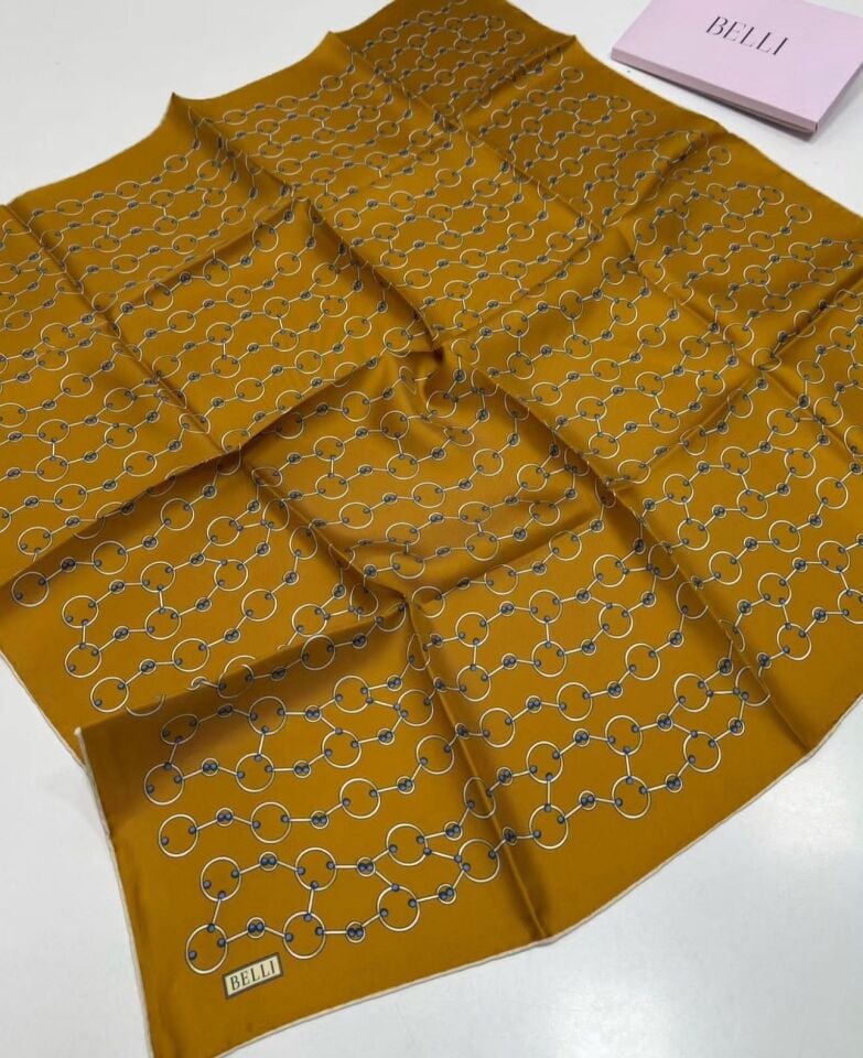 Belli İpek Eşarp 2025 İlkbahar-Yaz - 4109D-33- Tivil