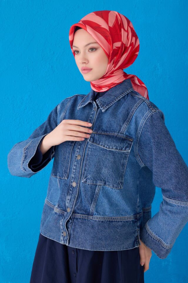 Belli İpek Eşarp 2025 İlkbahar-Yaz - 4123D-38 - Tivil