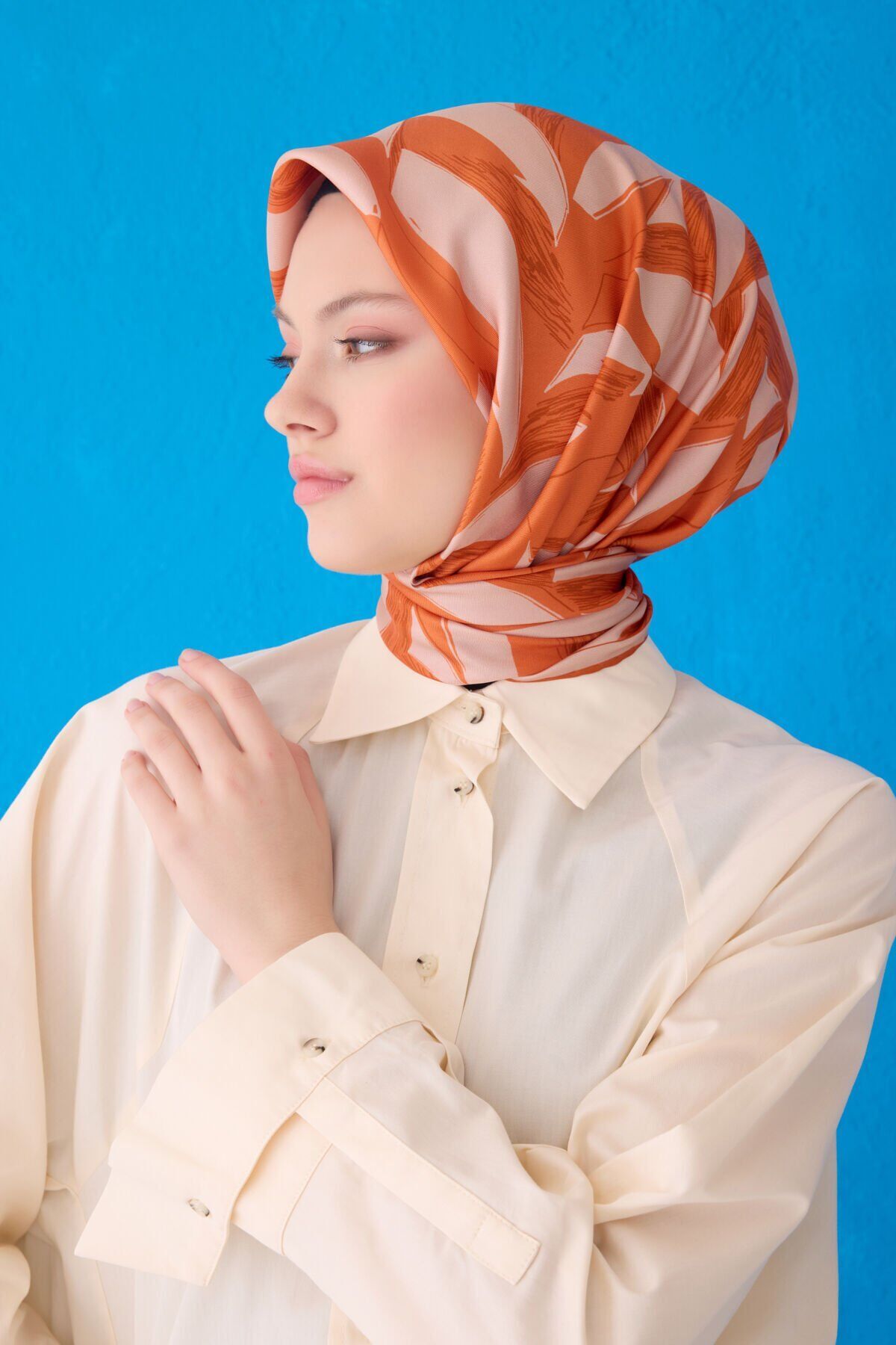 Belli İpek Eşarp 2025 İlkbahar-Yaz - 4123D-59 - Tivil