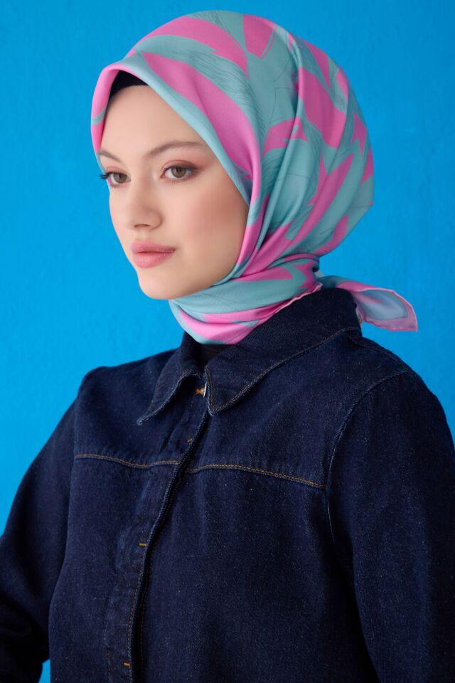 Belli İpek Eşarp 2025 İlkbahar-Yaz - 4123D-33- Tivil