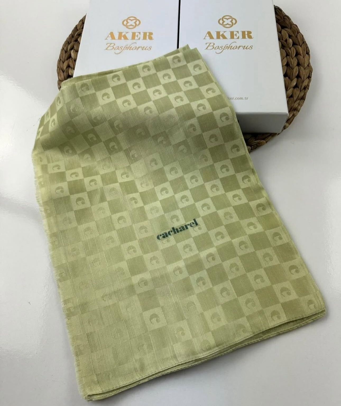 Cacharel Pamuk İpek Şal Açık Yeşil 8936983-954