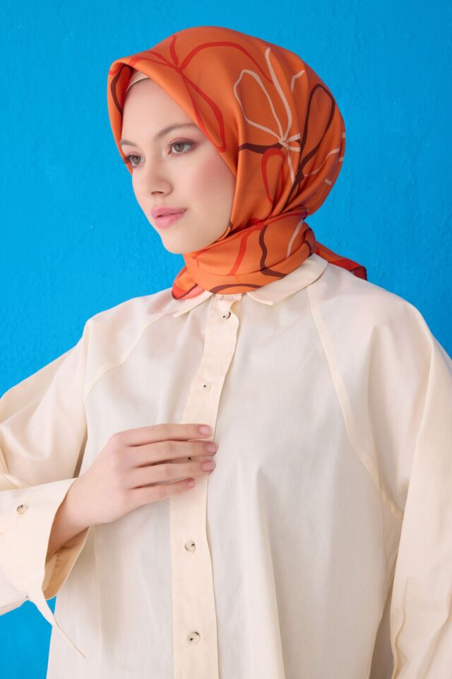 Belli İpek Eşarp 2025 İlkbahar-Yaz - 4113D-81 - Sura