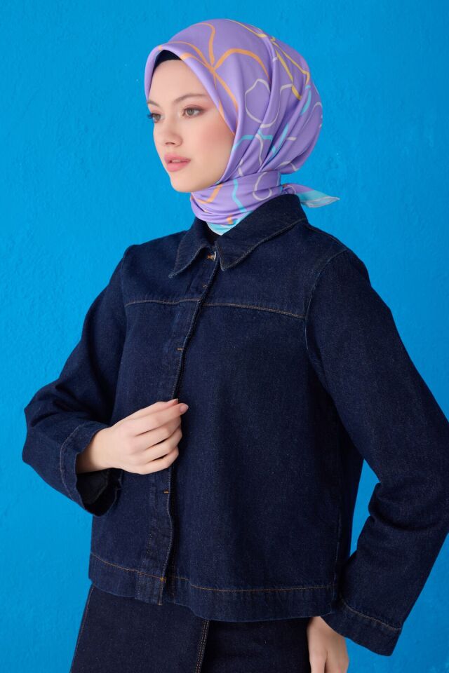 Belli İpek Eşarp 2025 İlkbahar-Yaz - 4113D-82- Tivil