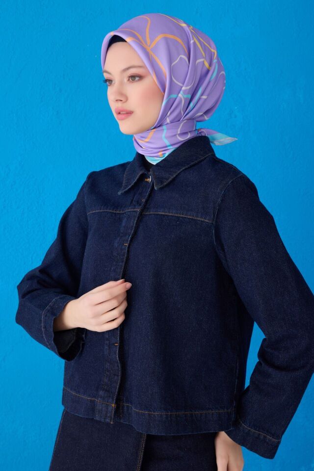 Belli İpek Eşarp 2025 İlkbahar-Yaz - 4113D-82- Tivil