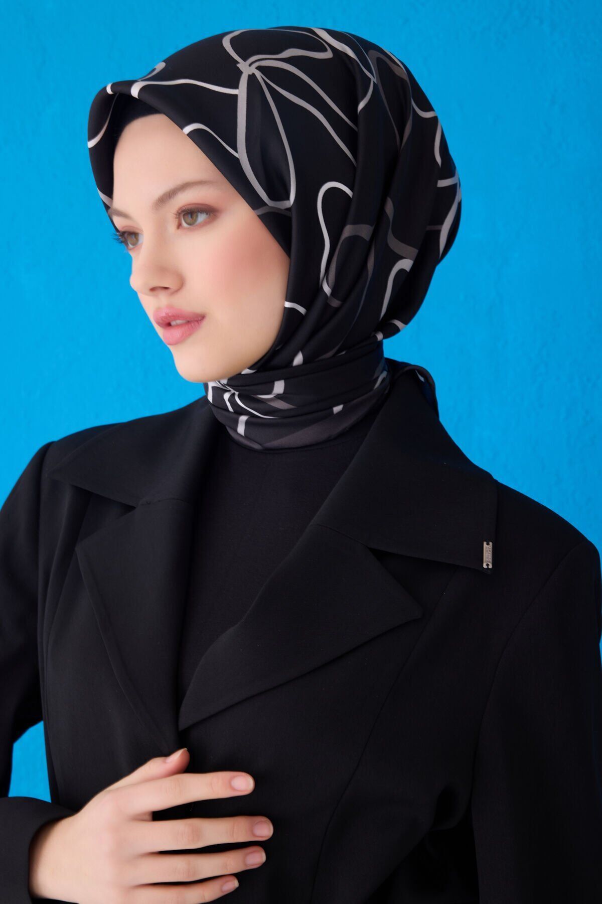 Belli İpek Eşarp 2025 İlkbahar-Yaz - 4113D-57- Tivil