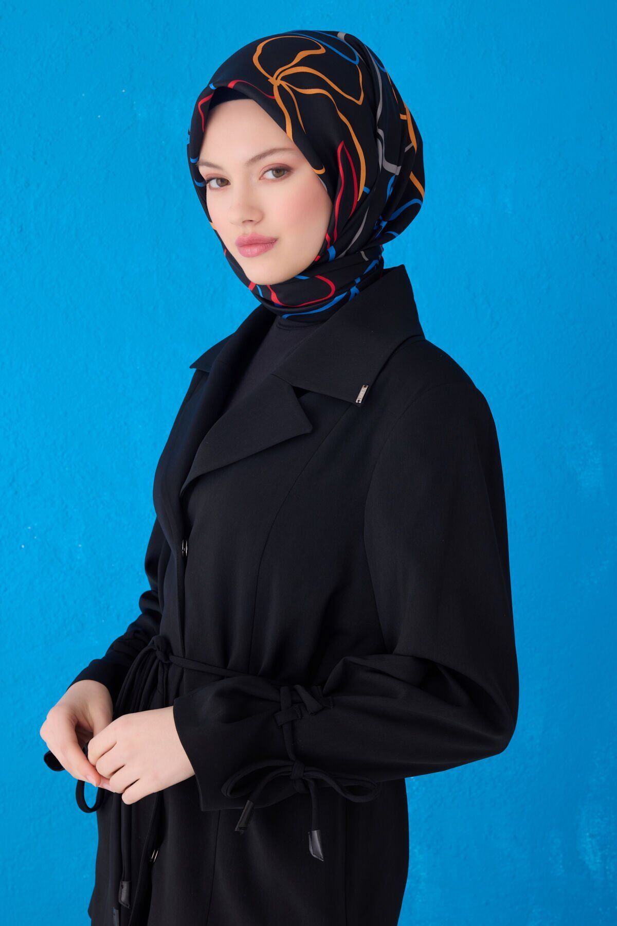 Belli İpek Eşarp 2025 İlkbahar-Yaz - 4113D-85- Tivil