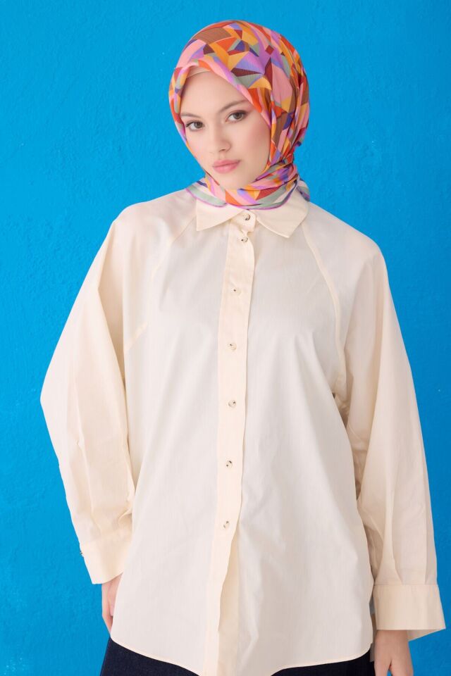 Belli İpek Eşarp 2025 İlkbahar-Yaz - 4106D-33-Tivil